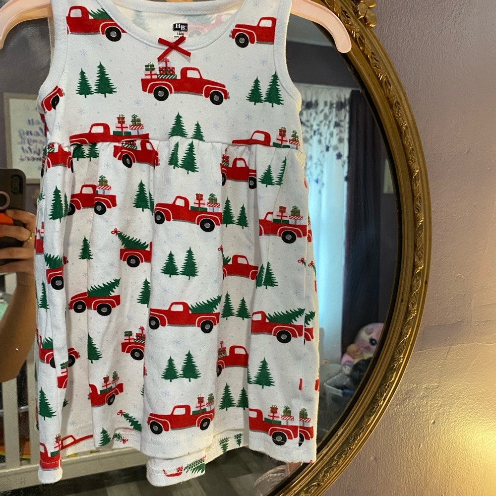 Red truck dress